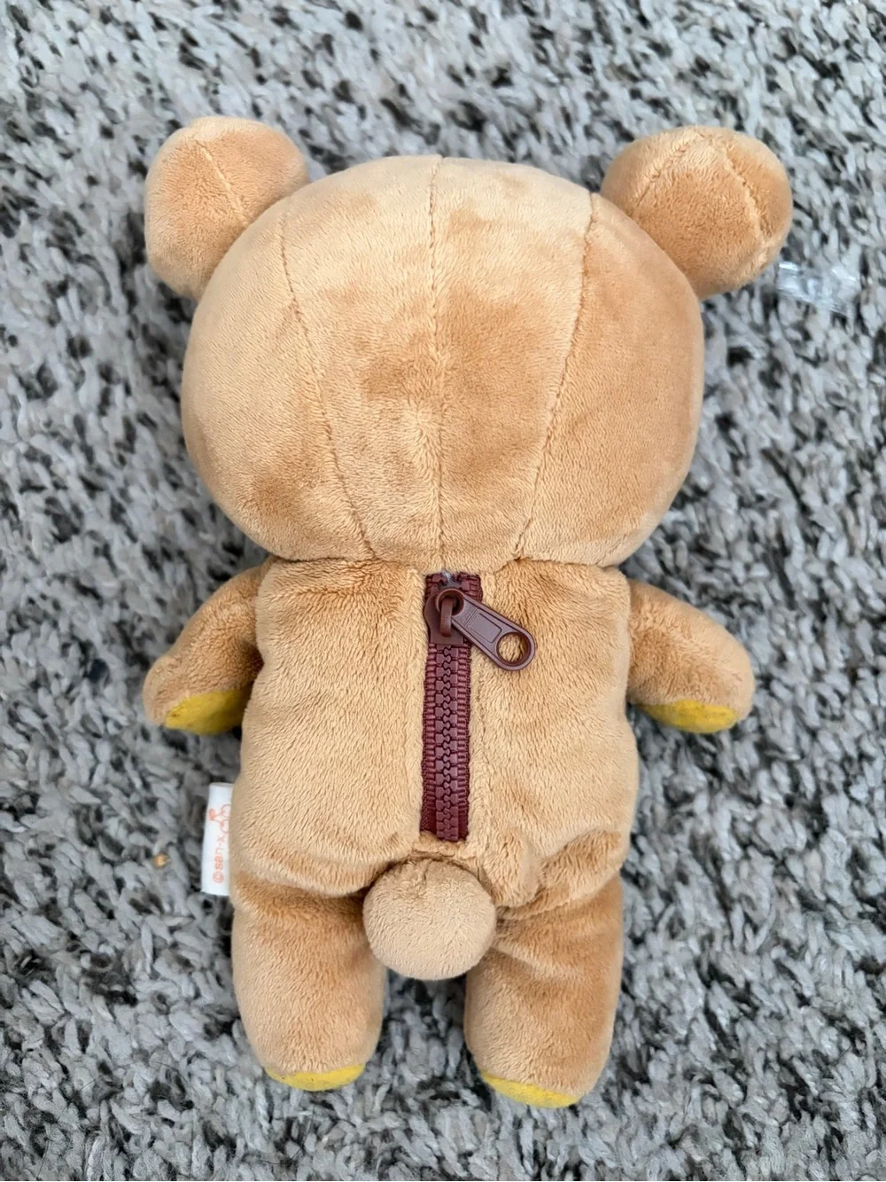 Rilakkuma bear zipper plushie